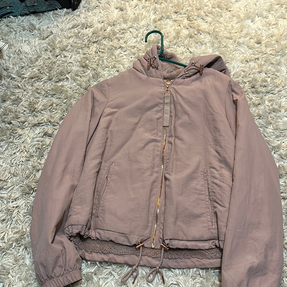 pink windbreaker